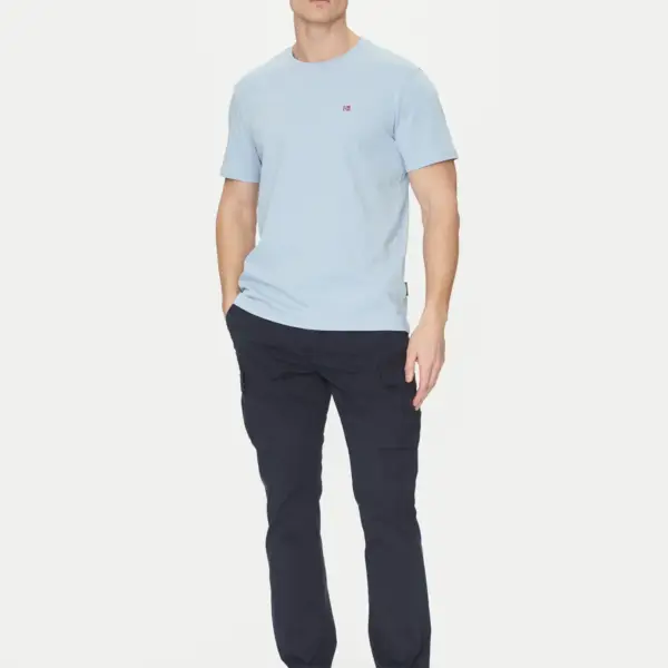 Napapijri - Ανδρικό T-shirt Salis Ss Sum Regular Fit NP0A4H8D-I83 Γαλάζιο NP0A4H8DI83