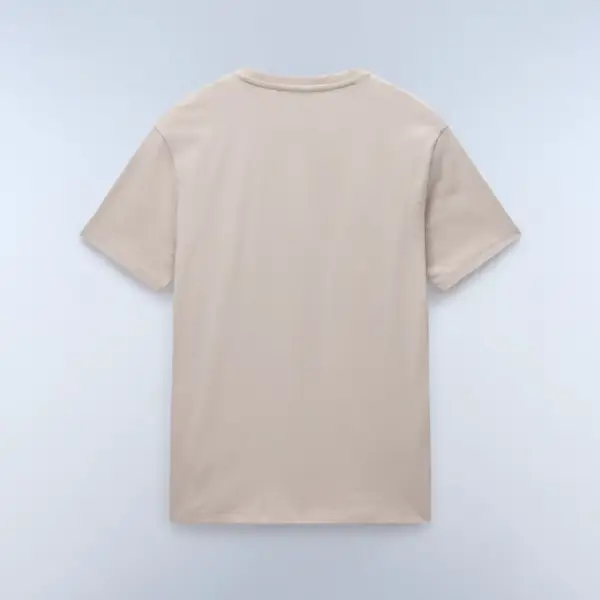 Napapijri - Ανδρικό T-shirt Salis Ss Sum Regular Fit NP0A4H8D-N1P Μπεζ NP0A4H8DN1P