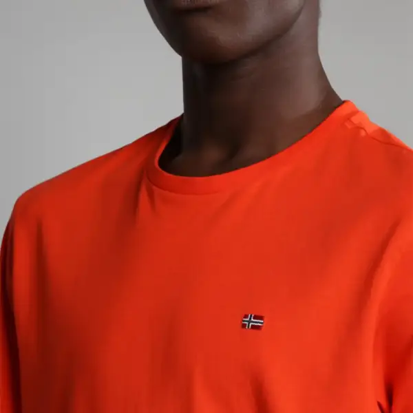 Napapijri - Ανδρικό T-shirt Salis Ss Sum Regular Fit NP0A4H8D-R05 Κόκκινο NP0A4H8DR05