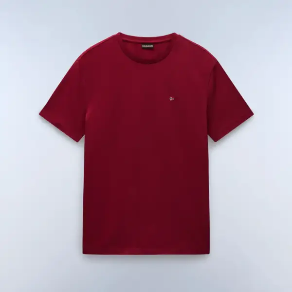 Napapijri - Ανδρικό T-shirt Salis Ss Sum Regular Fit NP0A4H8D-R1E Μπορντό NP0A4H8DR1E
