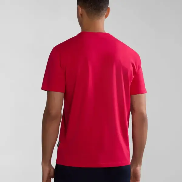 Napapijri - Ανδρικό T-shirt Salis Ss Sum Regular Fit NP0A4H8D-R25 Φούξια NP0A4H8DR25