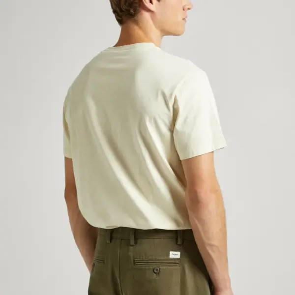 Pepe Jeans - Ανδρικό T-shirt London Regular Fit PM508664-803 Μπεζ