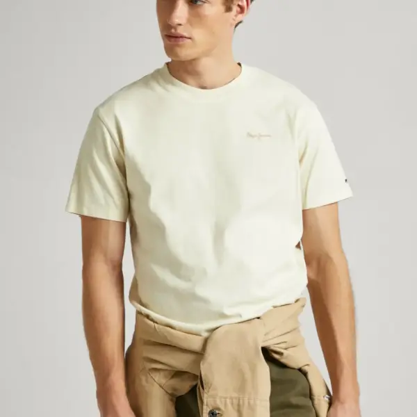 Pepe Jeans - Ανδρικό T-shirt London Regular Fit PM508664-803 Μπεζ