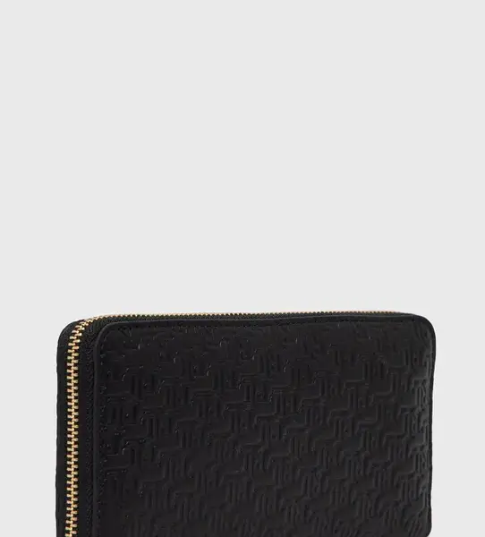 Ralph Lauren - Δερμάτινο Μεγάλο Πορτοφόλι Γυναικείο Zip Cont Wlt 432883655001 Μαύρο