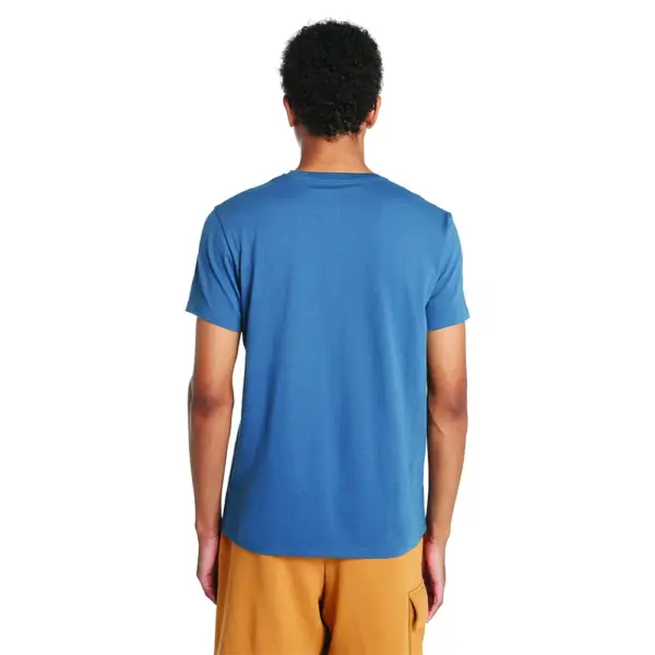 Timberland - Ανδρικό T-shirt με Λογότυπο Oyster River Logo Tee TB0A2BR3-288 Μπλε