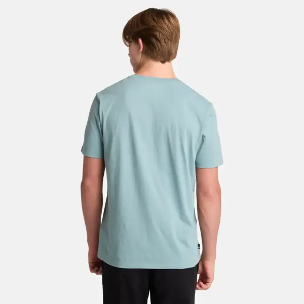 Timberland - Ανδρικό T-shirt με Λογότυπο TB0A2BRN-758 Γαλάζιο