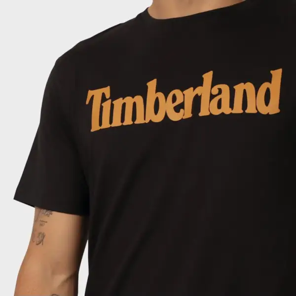 Timberland - Ανδρικό T-shirt με Λογότυπο TB0A2BRN-P56 Μαύρο