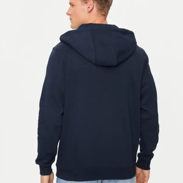 Tommy Hilfiger - Ανδρική Ζακέτα με Φερμουάρ και Κουκούλα Regular Fit DM0DM20743-C1G Μπλε Ναυτικό DM0DM20743-C1G