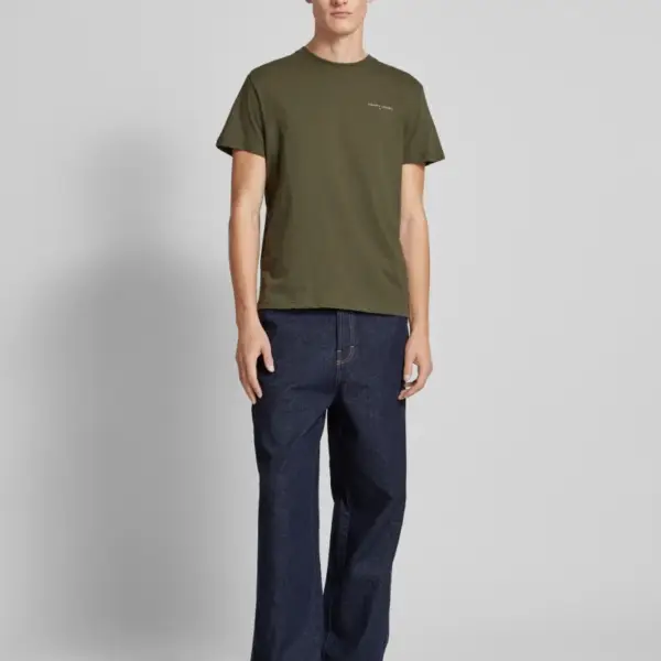 Tommy Hilfiger - Ανδρικό T-shirt Tjm Slim Linear Chest Ss Tee Ext DM0DM21188-M12 Λαδί