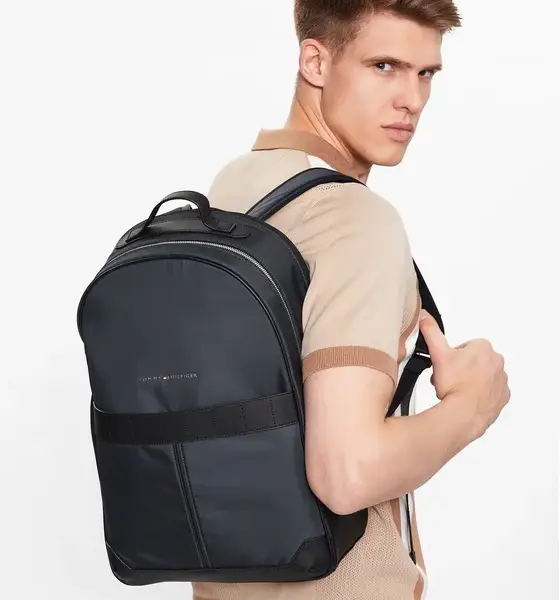 Tommy Hilfiger - Ανδρικό Σακίδιο Elevated Nylon Backpack AM0AM10939-DW6 Μπλε