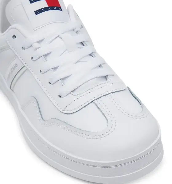 Tommy Hilfiger - Γυναικεία Δερμάτινα Sneakers The Greenwich EN0EN02794-YBS Λευκό