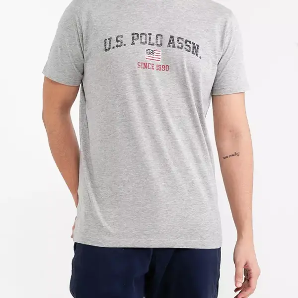 U.S. Polo Assn. - Ανδρικό T-shirt Mick Regular Fit 61504-49351-188 Γκρι
