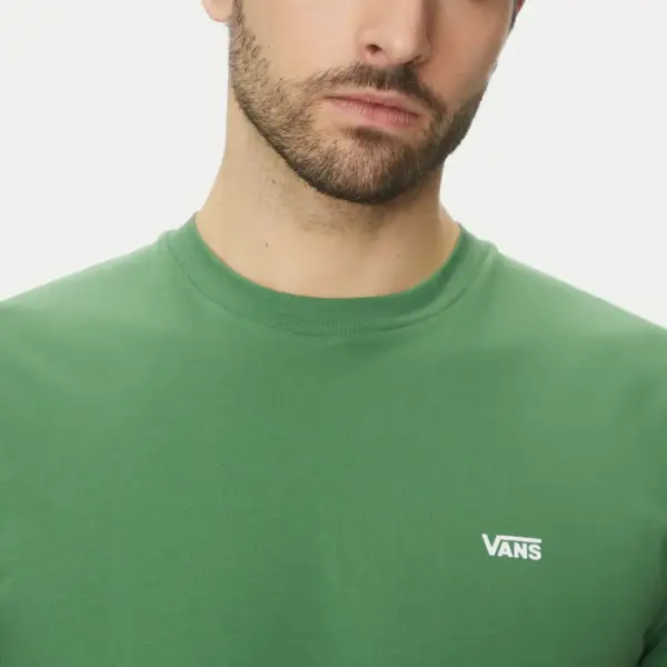 Vans - Ανδρικό T-shirt Κοντομάνικο Left Chest Logo Tee Regular fit VN0A3CZE-BR1 Πράσινο VN0A3CZE-BR1