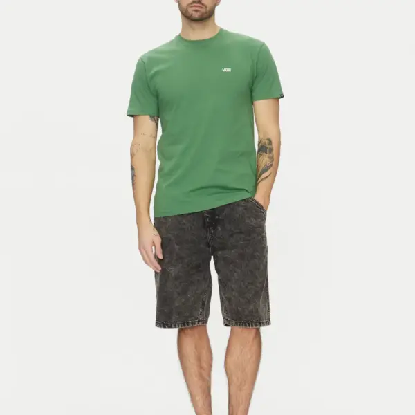 Vans - Ανδρικό T-shirt Κοντομάνικο Left Chest Logo Tee Regular fit VN0A3CZE-BR1 Πράσινο VN0A3CZE-BR1
