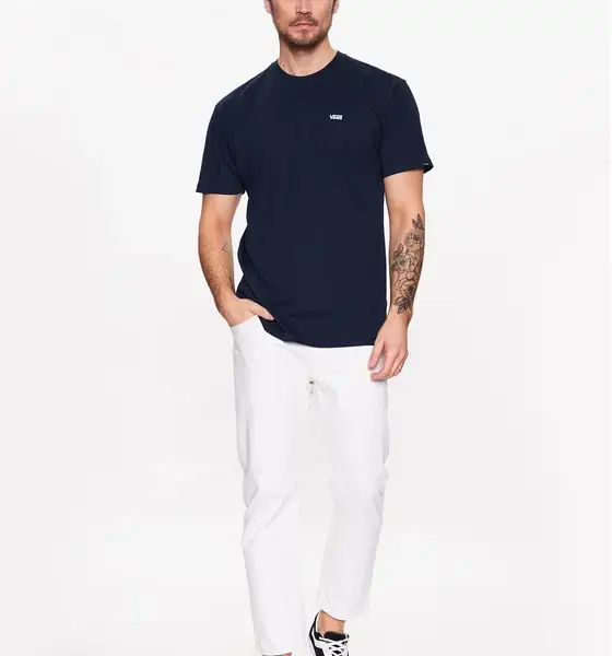Vans - Ανδρικό T-shirt Κοντομάνικο Left Chest Logo Tee Regular fit VN0A3CZE-NAV Μπλε Ναυτικό