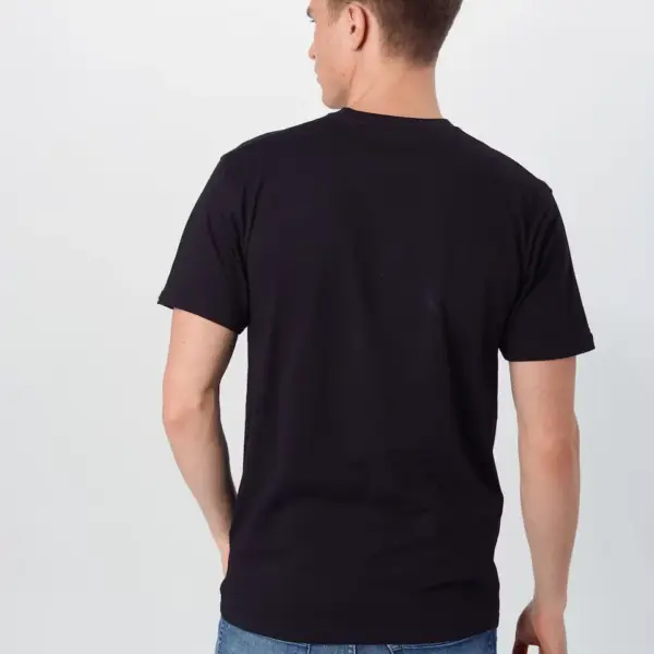 Vans - Ανδρικό T-shirt Κοντομάνικο Left Chest Logo Tee Regular fit VN0A3CZE-Y28 Μαύρο VN0A3CZE-Y28