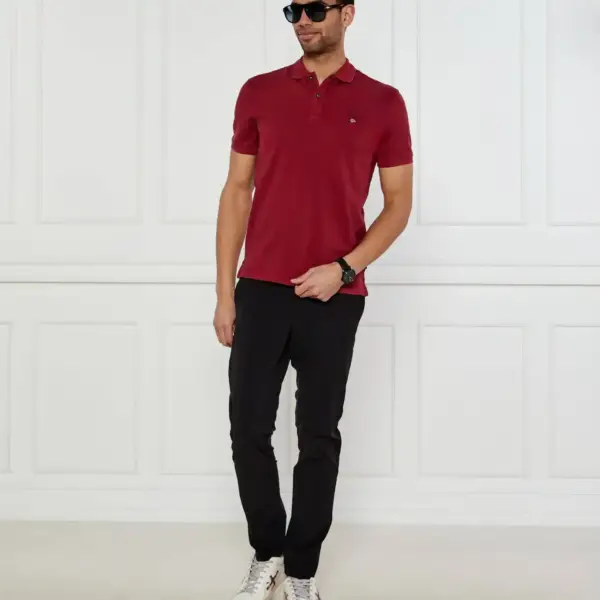 Napapijri - Elbas Ανδρική Μπλούζα Κοντομάνικη Polo NP0A4GDL-R1E Κόκκινο NP0A4GDL-R1E