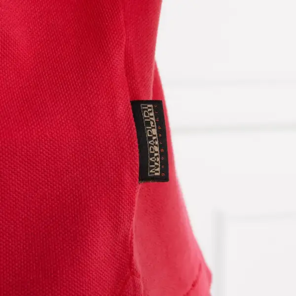 Napapijri - Elbas Ανδρική Μπλούζα Κοντομάνικη Polo NP0A4GDL-R25 Κόκκινο Βατόμουρου NP0A4GDL-R25