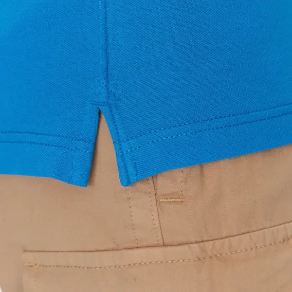 Napapijri - Ανδρική Μπλούζα Κοντομάνικη Polo Pique E-Clanis SS NP0A4ID3-B2W Μπλε Ανοιχτό NP0A4ID3-B2W