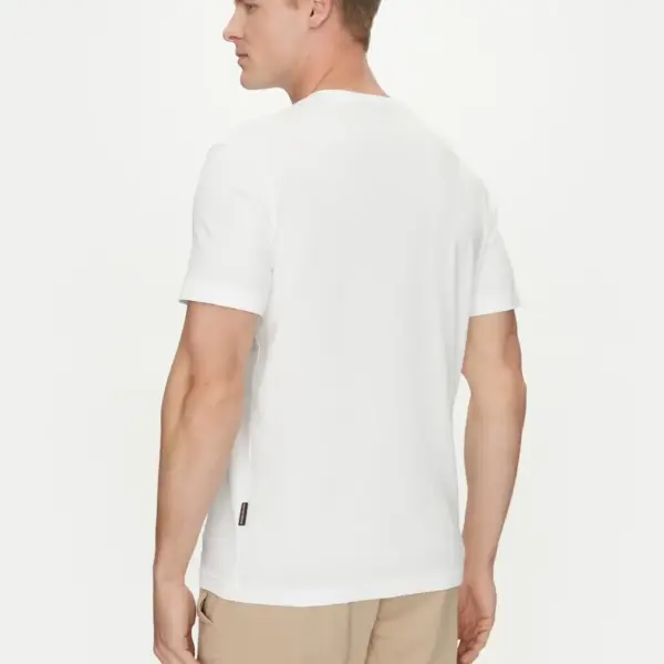 Napapijri - Ανδρικό T-shirt Kasba Regular Fit NP0A4HQQ-002 Λευκό NP0A4HQQ-002