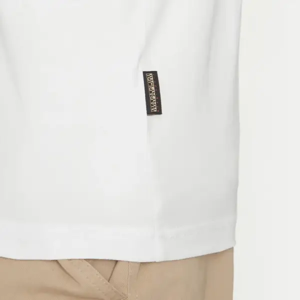 Napapijri - Ανδρικό T-shirt Kasba Regular Fit NP0A4HQQ-002 Λευκό NP0A4HQQ-002