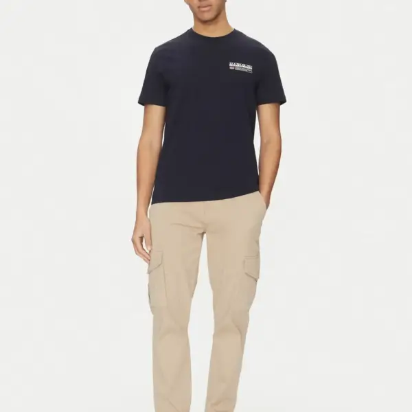 Napapijri - Ανδρικό T-shirt Kasba Regular Fit NP0A4HQQ-176 Μπλε Σκούρο NP0A4HQQ-176