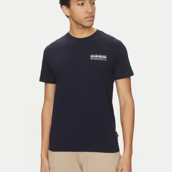 Napapijri - Ανδρικό T-shirt Kasba Regular Fit NP0A4HQQ-176 Μπλε Σκούρο