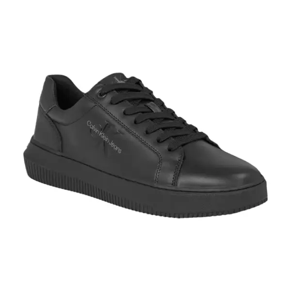 Calvin Klein - Cupsole Mono Lth Ανδρικά Chunky Sneakers YM0YM00681-0GT Μαύρο YM0YM00681-0GT