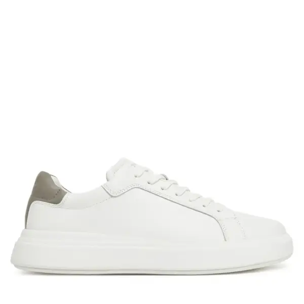 Calvin Klein - Ανδρικά Sneakers Low Top Lace Up Lth HM0HM01016-0LH Λευκό