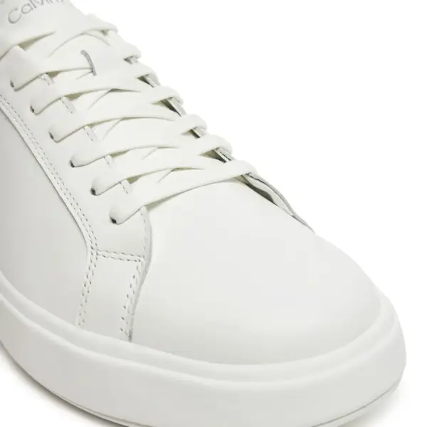 Calvin Klein - Ανδρικά Sneakers Low Top Lace Up Lth HM0HM01016-0LH Λευκό HM0HM01016-0LH
