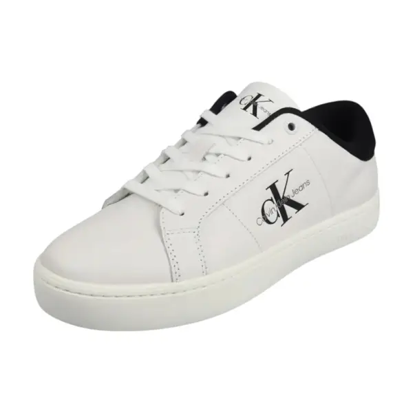 Calvin Klein - Ανδρικά Sneakers Classic Cupsole YM0YM00864-01W Λευκό YM0YM00864-01W