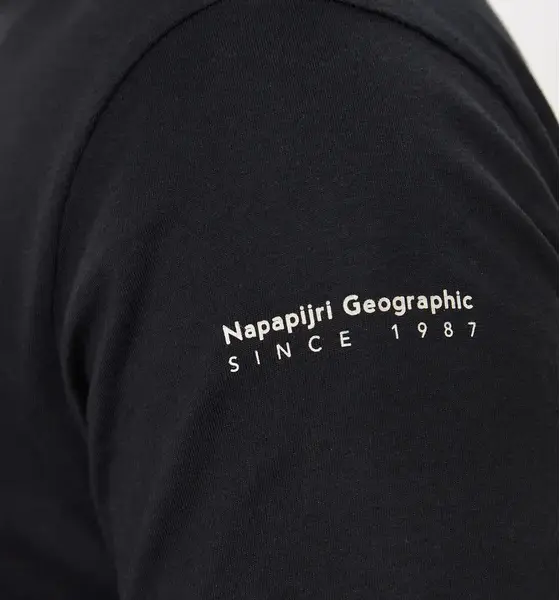 Napapijri - Ανδρικό T-shirt S-Badge Ss Regular Fit NP0A4I3N-041 Μαύρο