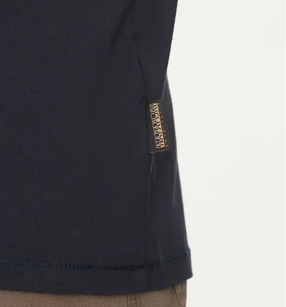 Napapijri - Ανδρικό T-shirt S-Badge Ss Regular Fit NP0A4I3N-176 Μπλε Ναυτικό