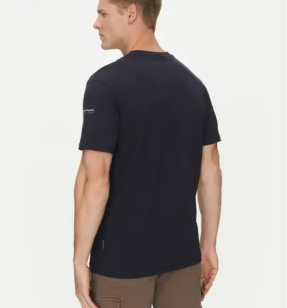 Napapijri - Ανδρικό T-shirt S-Badge Ss Regular Fit NP0A4I3N-176 Μπλε Ναυτικό