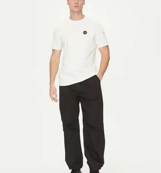 Napapijri - Ανδρικό T-shirt S-Badge Ss Regular Fit NP0A4I3N-206 Λευκό