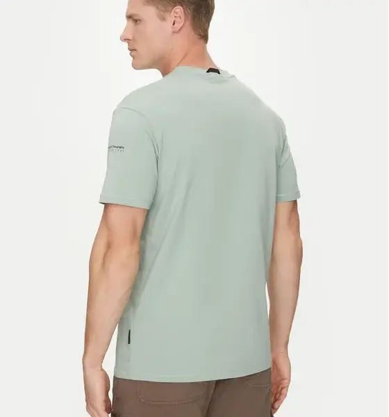 Napapijri - Ανδρικό T-shirt S-Badge Ss Regular Fit NP0A4I3N-G1X Πράσινο Ανοιχτό