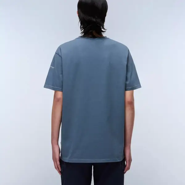 Napapijri - Ανδρικό T-shirt S-Badge Ss Regular Fit NP0A4I3N-G1Y Μπλε Ραφ