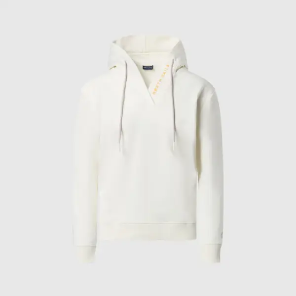 North Sails - Γυναικεία Μπλούζα φούτερ V-neck 091177-000-0105 Λευκό 091177-000-0105