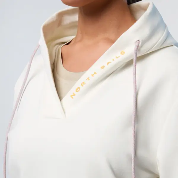 North Sails - Γυναικεία Μπλούζα φούτερ V-neck 091177-000-0105 Λευκό 091177-000-0105