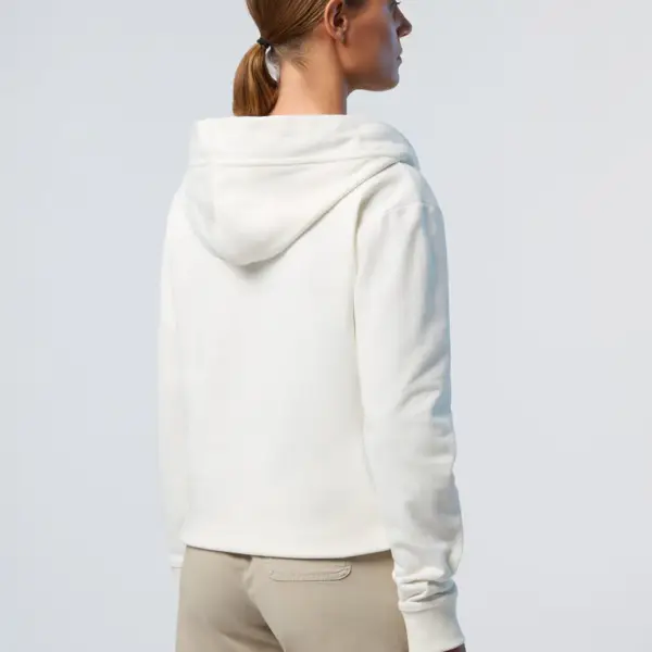 North Sails - Γυναικεία Μπλούζα φούτερ V-neck 091177-000-0105 Λευκό 091177-000-0105