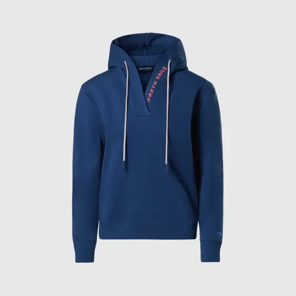North Sails - Γυναικεία Μπλούζα φούτερ V-neck 091177-000-0787 Μπλε 091177-000-0787