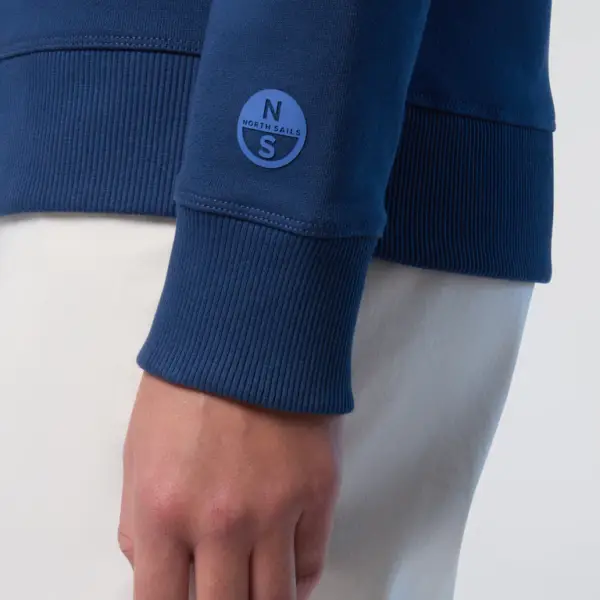 North Sails - Γυναικεία Μπλούζα φούτερ V-neck 091177-000-0787 Μπλε 091177-000-0787