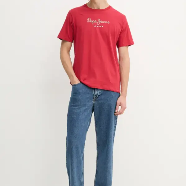 Pepe Jeans - Ανδρικό T-shirt Eggo Regular Fit PM508208-285 Κόκκινο PM508208-285