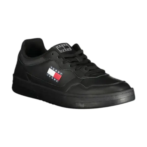 Tommy Hilfiger - Ανδρικά Sneakers Cupsole Leather Ess EM0EM01443-BDS Μαύρο EM0EM01443-BDS