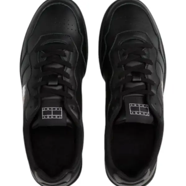 Tommy Hilfiger - Ανδρικά Sneakers Cupsole Leather Ess EM0EM01443-BDS Μαύρο EM0EM01443-BDS