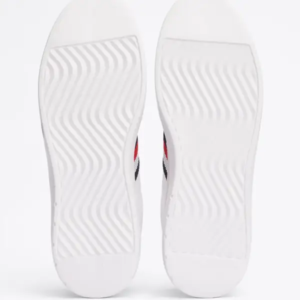 Tommy Hilfiger - Ανδρικά Sneakers Light Cupsole Lth Mix Stripes FM0FM04889-0K6 Λευκό FM0FM04889-0K6