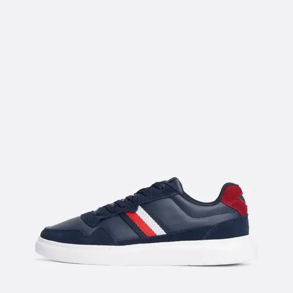 Tommy Hilfiger - Ανδρικά Sneakers Light Cupsole Lth Mix Stripes FM0FM04889-C1G Μπλε FM0FM04889-C1G