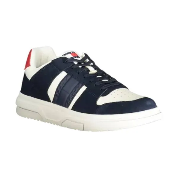 Tommy Hilfiger - Ανδρικά Sneakers The Brooklyn Mixed Texture Suede Trainers EM0EM01457-C1G Μπλε EM0EM01457-C1G