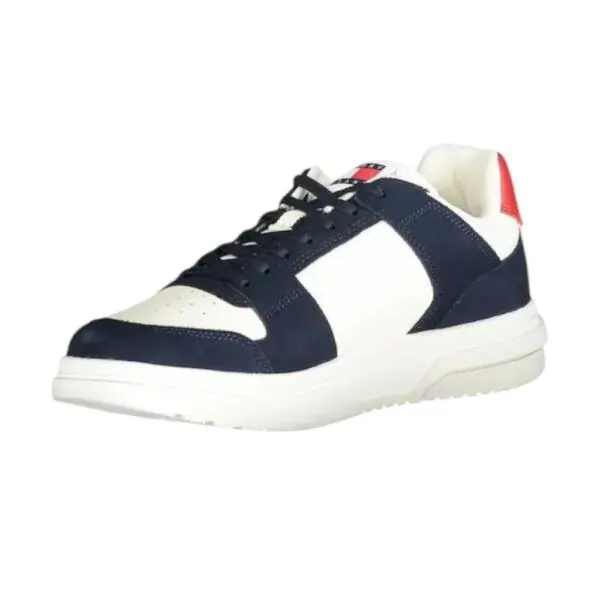 Tommy Hilfiger - Ανδρικά Sneakers The Brooklyn Mixed Texture Suede Trainers EM0EM01457-C1G Μπλε EM0EM01457-C1G