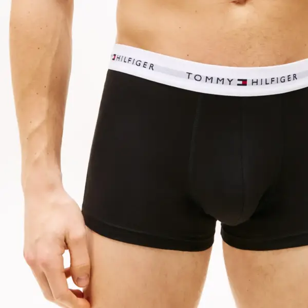 Tommy Hilfiger - Ανδρικά Μποξεράκια 3Pack Wb Trunk UM0UM02763-0WJ Μαύρο UM0UM02763-0WJ
